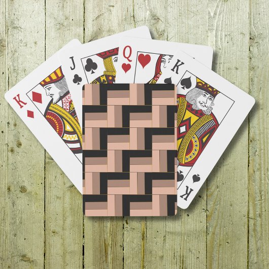 Jeu De Cartes Rectangles Géométriques Marron Mocha Noir