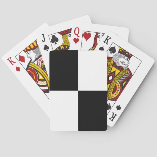 Jeu De Cartes Rectangles noir et blanc (dos)