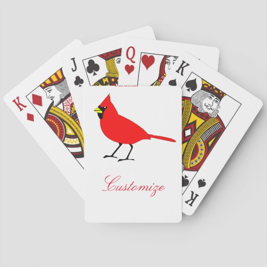 Jeu De Cartes Red Cardinal Bird Thunder_Cove (dos)