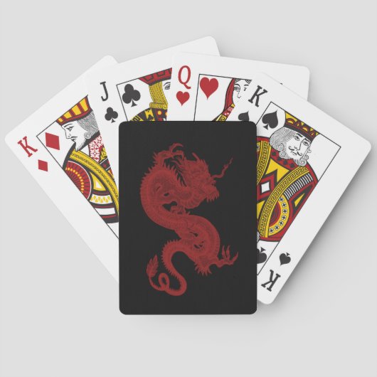 Jeu De Cartes Red Dragon Pendragon Jouer aux cartes (dos)