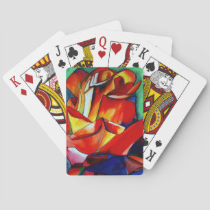 Jeu De Cartes Red France Libre rose aquarelle art