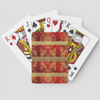 Jeu De Cartes Red & Gold Design de Noël Jouer des cartes