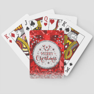 Jeu De Cartes Red Gorgey Emerald Joyeux Noël