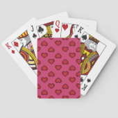 Jeu De Cartes Red Hearts Pattern (dos)