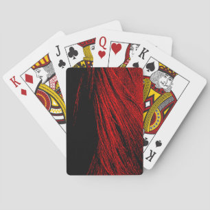 Jeu De Cartes Red Horse Mane Abstrait Jouer Cartes