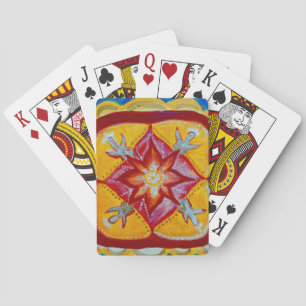 Jeu De Cartes Red Mandala Classic Jouer Cartes