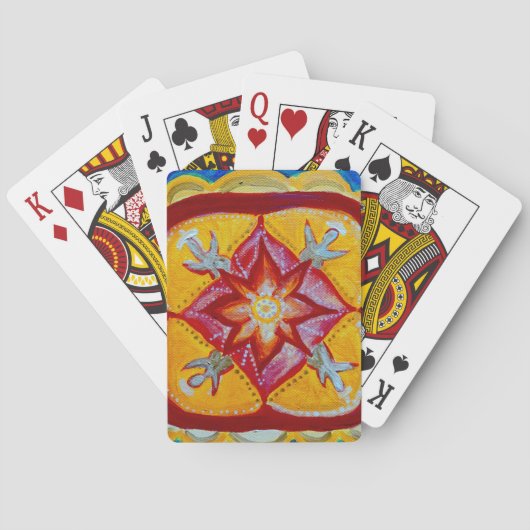 Jeu De Cartes Red Mandala Classic Jouer Cartes (dos)
