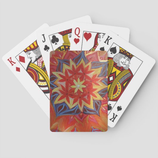Jeu De Cartes Red Mandala Classic Jouer Cartes (dos)