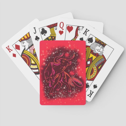 Jeu De Cartes Red Running Bull Playing Cartes (dos)
