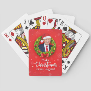 Jeu De Cartes Refaire Noël plus grand Trump MAGA cadeau drôle