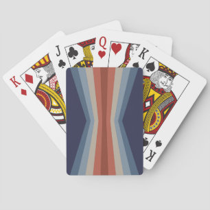 Jeu De Cartes Réflexion arc-en-ciel dans un style rétro