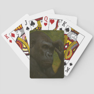 Jeu De Cartes Réflexion de Gorilla - Portrait réfléchi de la fau