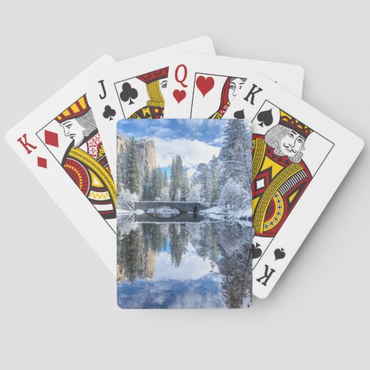 Jeu De Cartes Réflexion d'hiver chez Yosemite (dos)