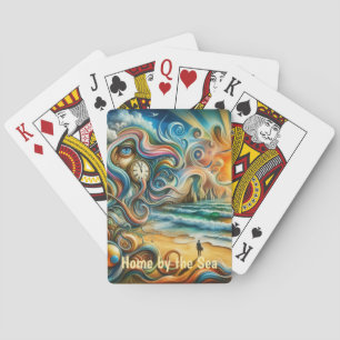 Jeu De Cartes Réflexions intemporelles : paysage de rêve côtier 