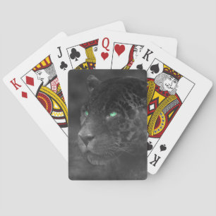Jeu De Cartes Regard d'émeraude de Jaguars noirs