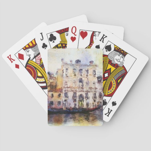 Jeu De Cartes Regarde OD Venise faite dans l'aquarelle (dos)
