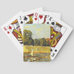 Jeu De Cartes Regatta at Hampton Court Alfred Sisley Poster