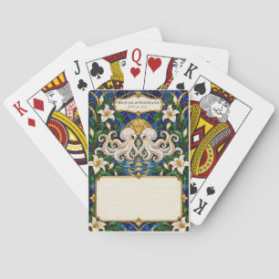 Jeu De Cartes Registre de mariage aux poulpes pour la signature