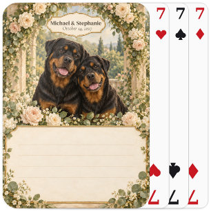 Jeu De Cartes Registre de mariage pour invités avec deck de cart