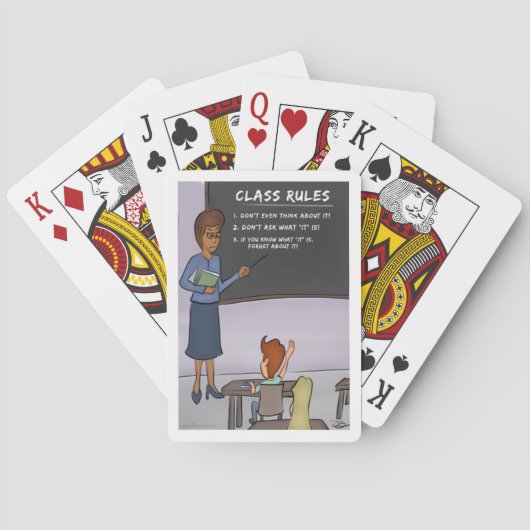Jeu De Cartes Règles de classe Lecture de cartes (dos)
