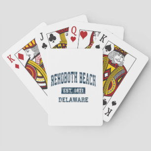 Jeu De Cartes Rehoboth Beach Delaware DE Conception de Sport Vin