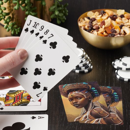 Jeu De Cartes Reine africaine (In Situ)