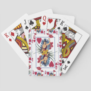 Jeu De Cartes Reine des coeurs et des fleurs