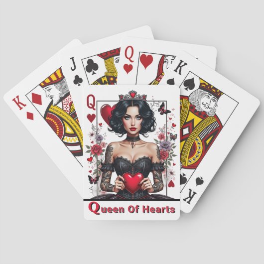 Jeu De Cartes Reine Des Coeurs Gothique (dos)