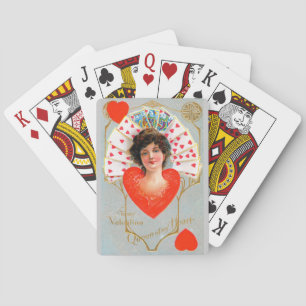 Jeu De Cartes REINE DES COEURS, Saint Valentin