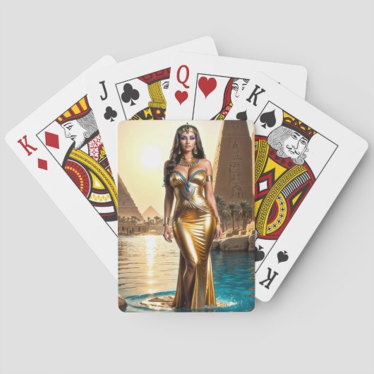 Jeu De Cartes Reine dorée du Nil (dos)