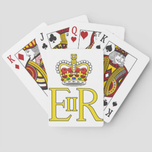 Jeu De Cartes Reine Elizabeth II Crest Royals Monarchie Pourcent