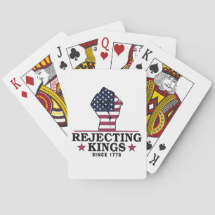 Jeu De Cartes Rejeter les rois depuis 1776 4 juillet anti-Trump