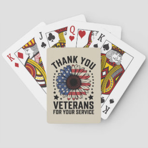 Jeu De Cartes Remerciement aux vétérans Jour des vétérans milita