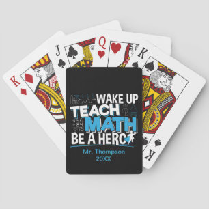 Jeu De Cartes Remerciement pour professeur de maths - Enseigner,