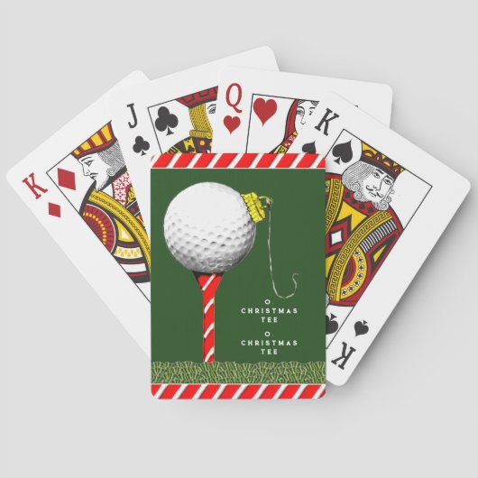 Jeu De Cartes Remplisseur de bas de Noël de golf (dos)