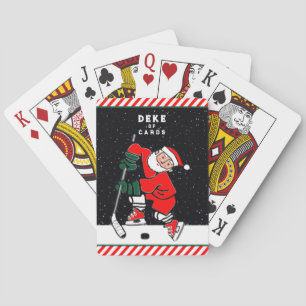 Jeu De Cartes Remplisseurs de bas de Noël de hockey
