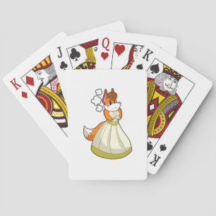 Jeu De Cartes Renard comme mariée avec robe Mariage.PNG