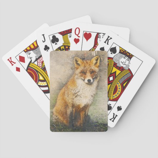 Jeu De Cartes Renard rouge (dos)