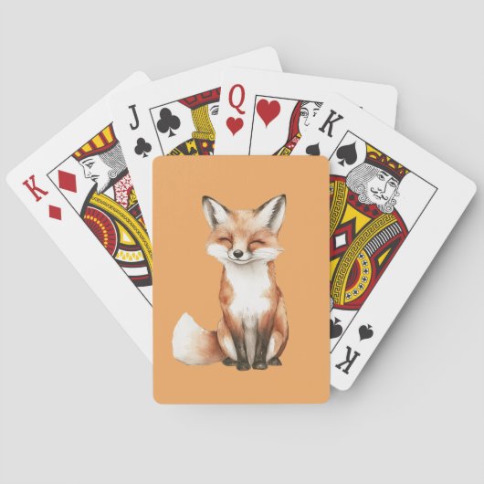 Jeu De Cartes Renard Souriant (dos)