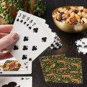 Jeu De Cartes Renards et papillons sur le noir (In Situ)