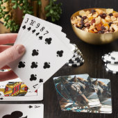 Jeu De Cartes Rencontre avec les Chevaux de Buggy Amish (In Situ)