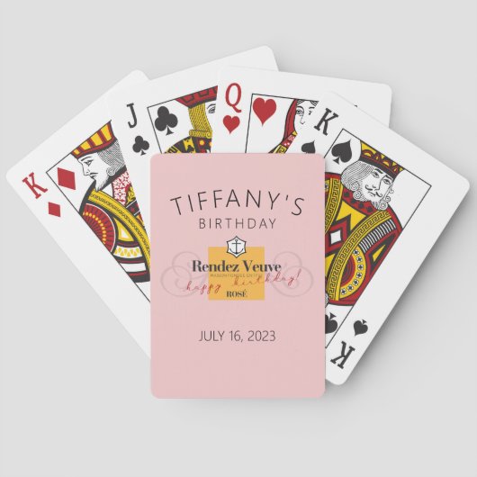 Jeu De Cartes Rendez Veuve Playing Cards Party Favoriser (dos)