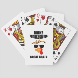 Jeu De Cartes Rendre Thanksgiving super à nouveau, Drôle Turquie