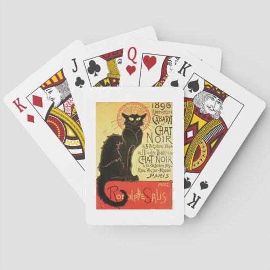 Jeu De Cartes Réouverture du cabaret Noir de conversation, 1896 (dos)