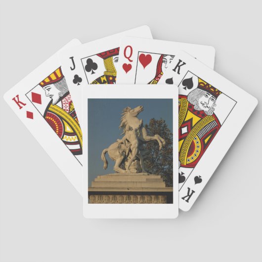 Jeu De Cartes Réplique de l'un des deux "Marly Horses" d'origine (dos)