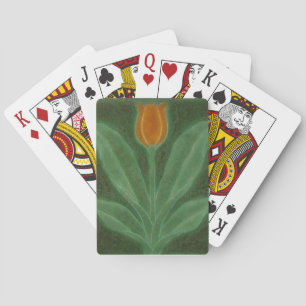 Jeu De Cartes Repro Jaune Tulipe Verte Art Nouveau Tile