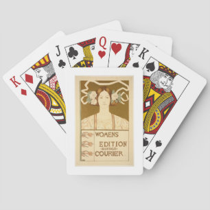 Jeu De Cartes Reproduction of a poster advertising the 'Women's