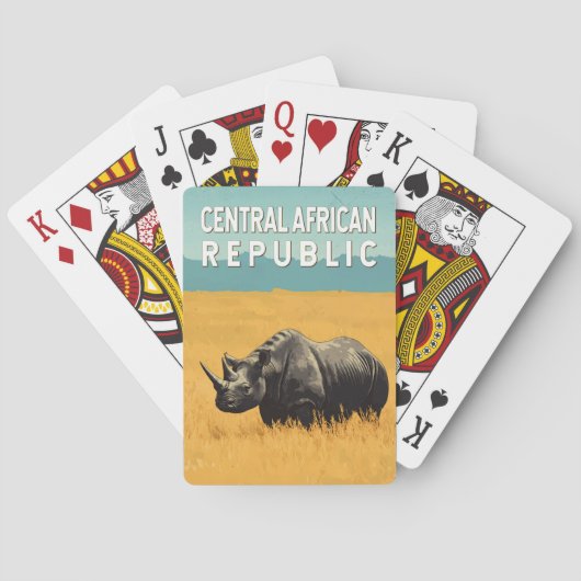 Jeu De Cartes République centrafricaine Illustration Art Voyage (dos)