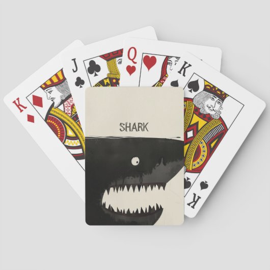 Jeu De Cartes Requin noir (dos)
