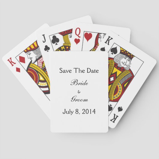 Jeu De Cartes Réservez la date (dos)